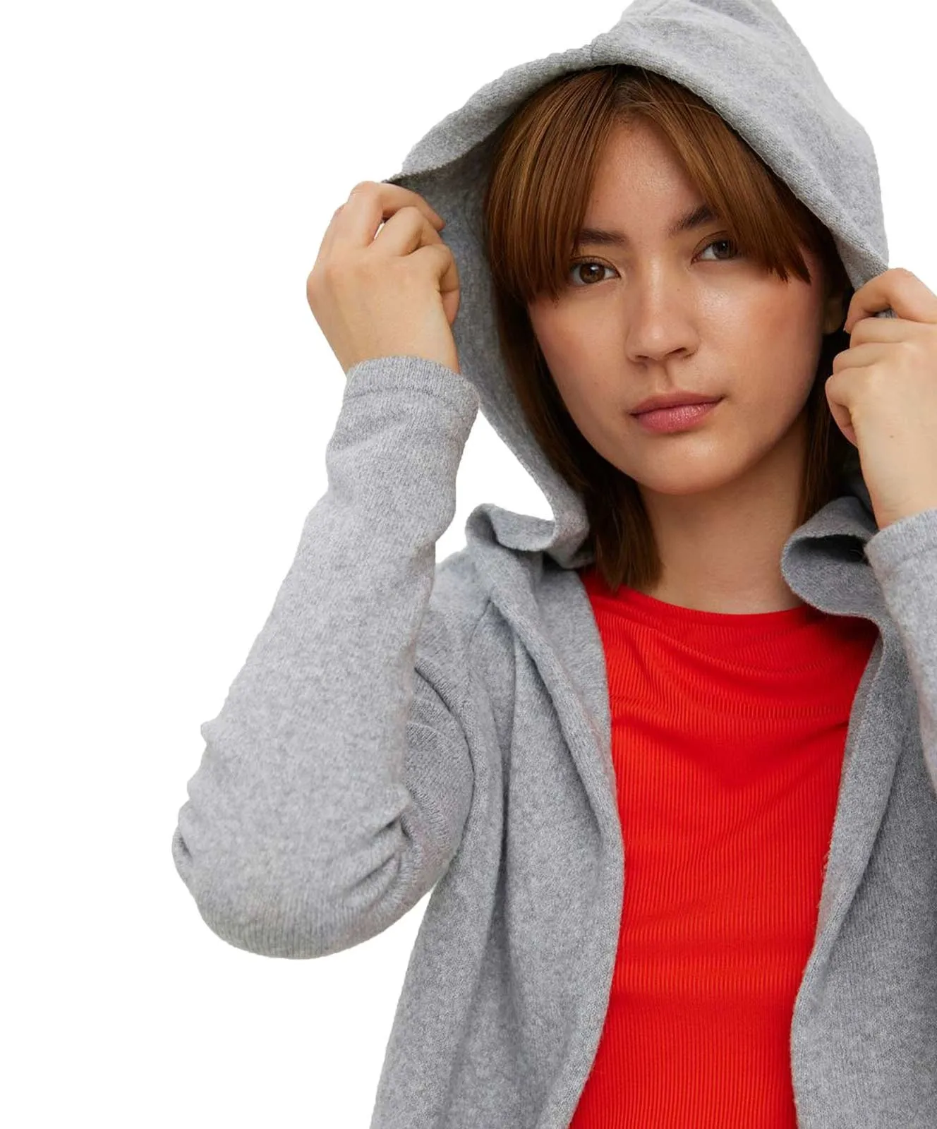 Damen Jacke Doffy von Vero Moda in Light Grey Melange