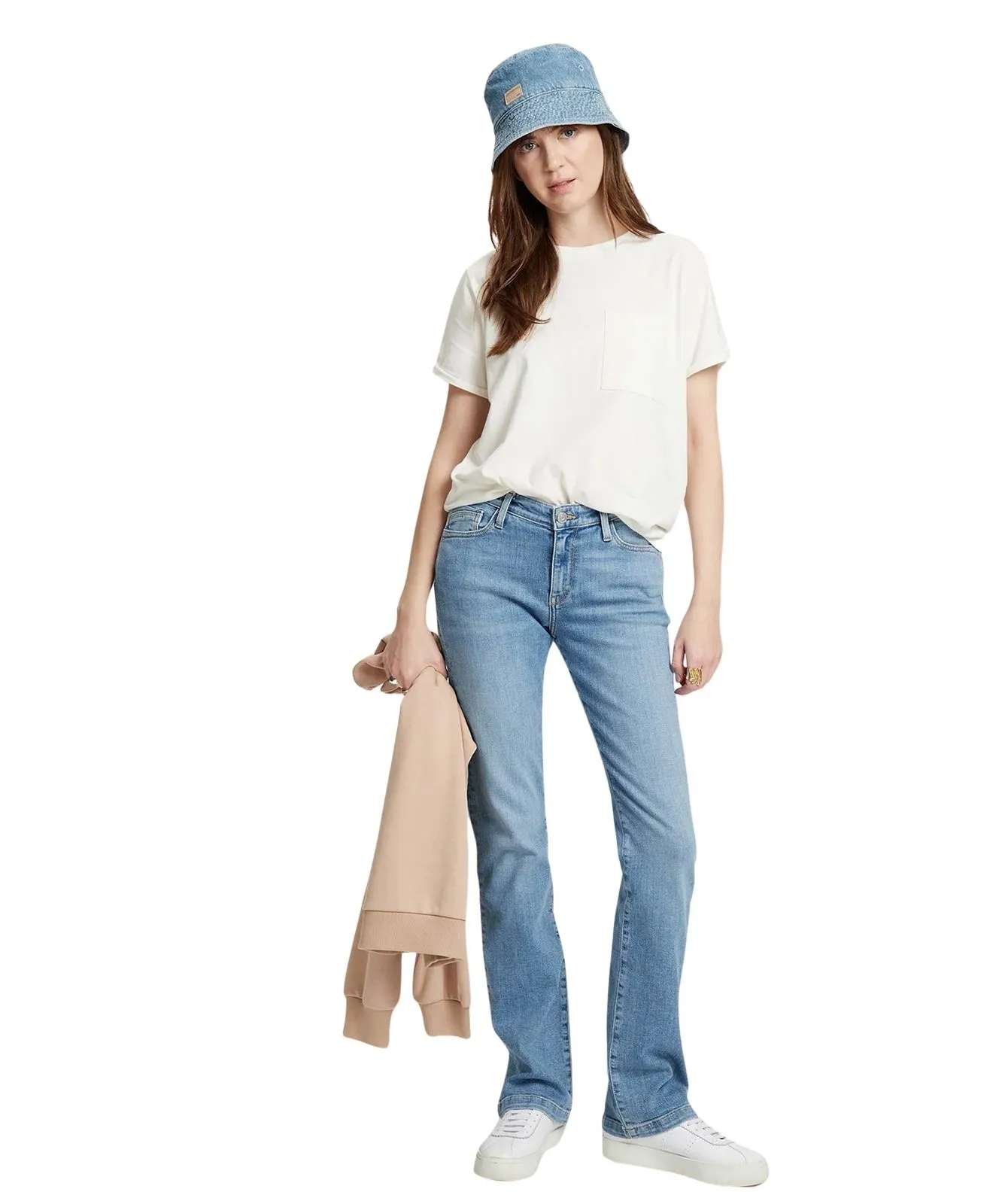 Damen Jeans Lauren von Cross in Light Blue