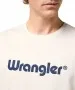 Herren Shirt Frame Logo Tee von Wrangler in White