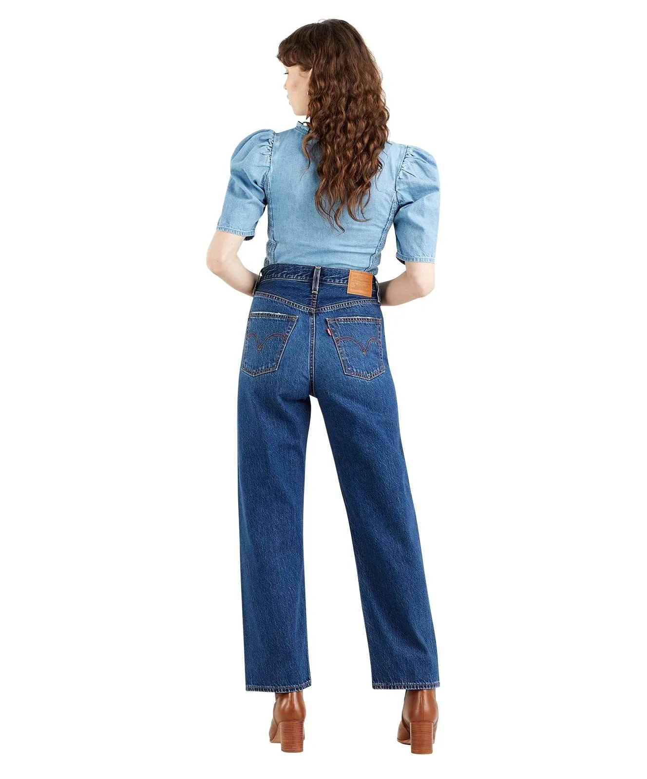 Damen Jeans Ribcage Straight Ankle von Levis in Noe Down