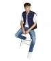 Herren Jeans Liam von Jack & Jones in Blue Denim