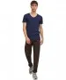 Herren Shirt Basic V-Neck von Jack & Jones in Navy Blue