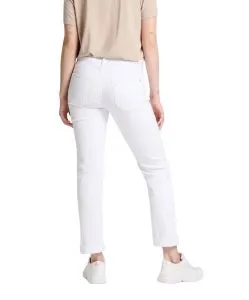 Cross Rose Jeans mit hohem Bund in Weiß