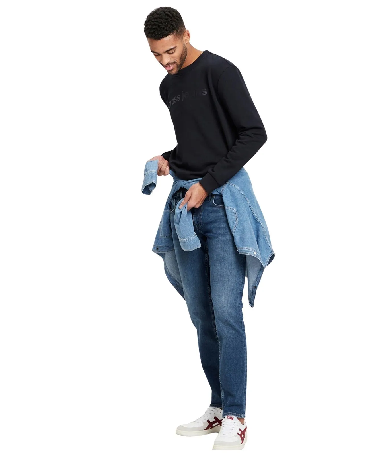 Herren Jeans Jimi von Cross in Dark Mid Blue