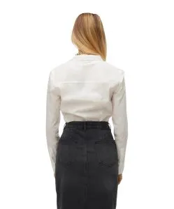 Vero Moda Bodybluse Lady in weiß mit Kentkragen