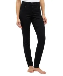 Angels Jeans Skinny Button mit Doppelknopf in Schwarz