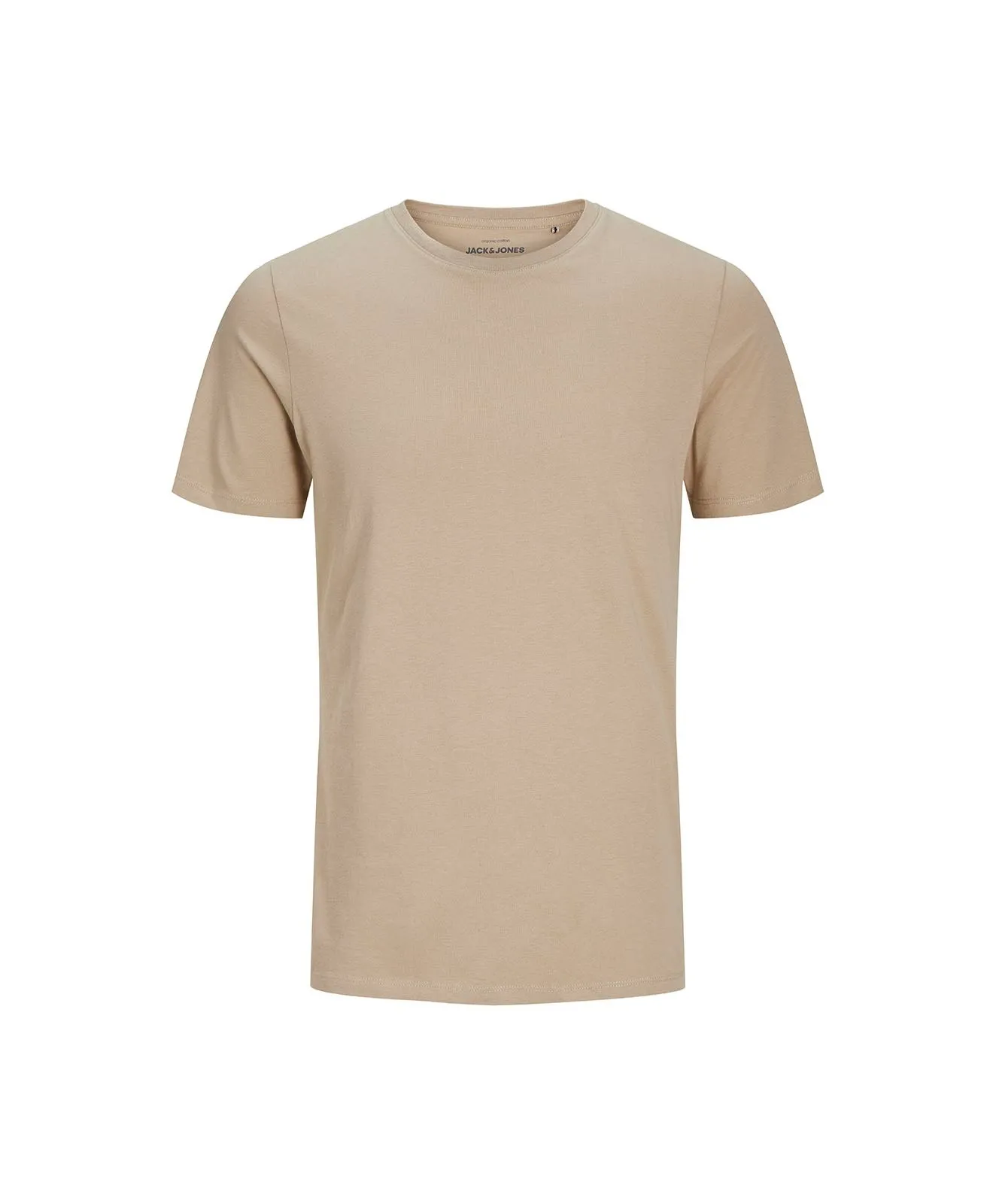 Herren Shirt Organic Basic Tee von Jack & Jones in Crockery
