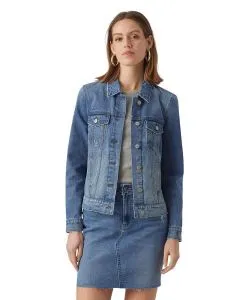 Vero Moda Jeansjacke Orica in mittelblauer Waschung