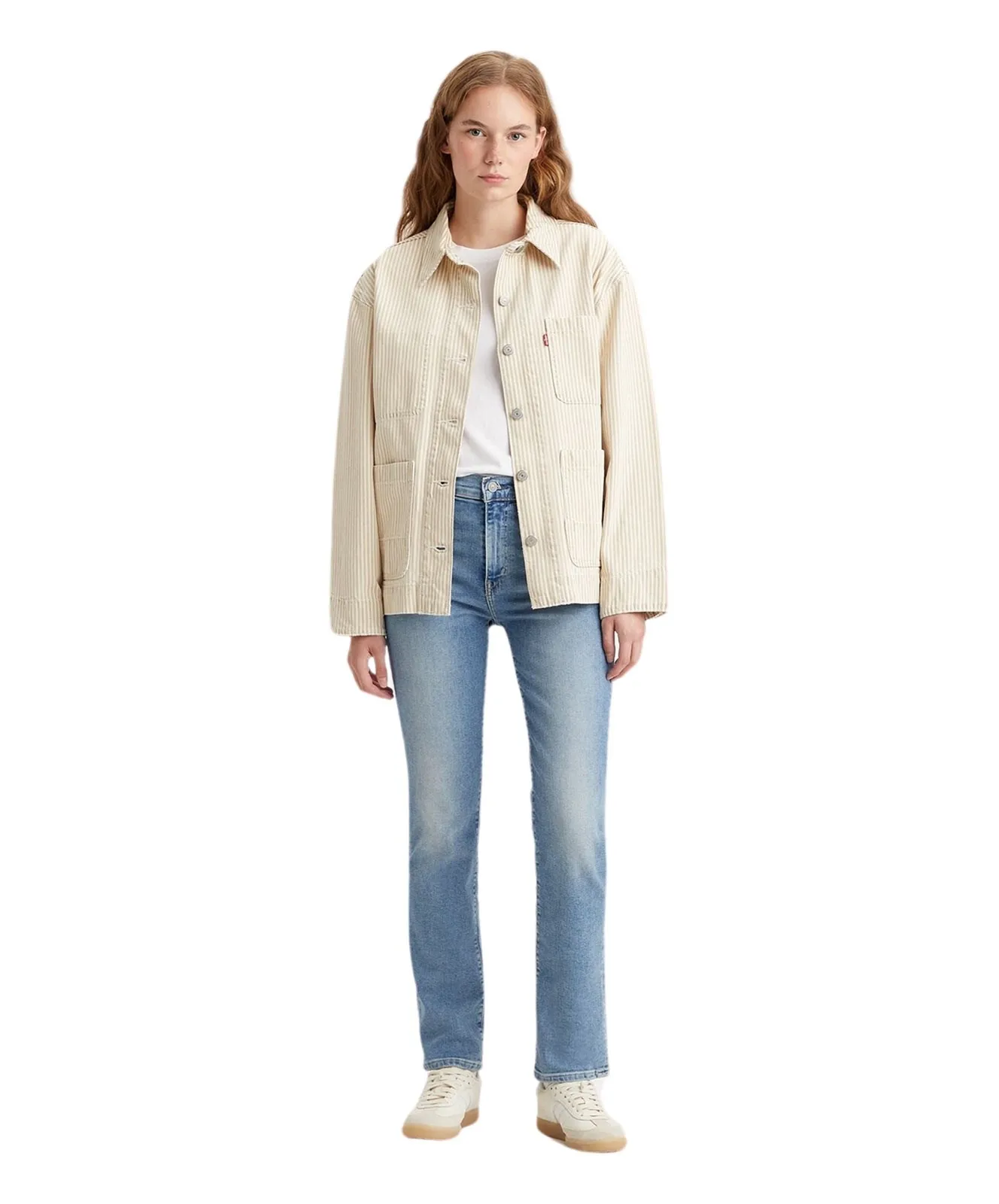 Damen Jeans 724 High Rise von Levis in Blue Wave Light