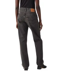 Levi's 501 90s Jeans mit geradem Bein in schwarzer Waschung