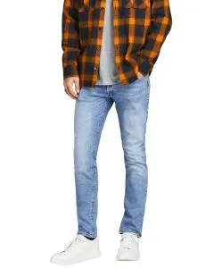 Jack & Jones Glenn Jeans in Hellblau mit schmaler Passform
