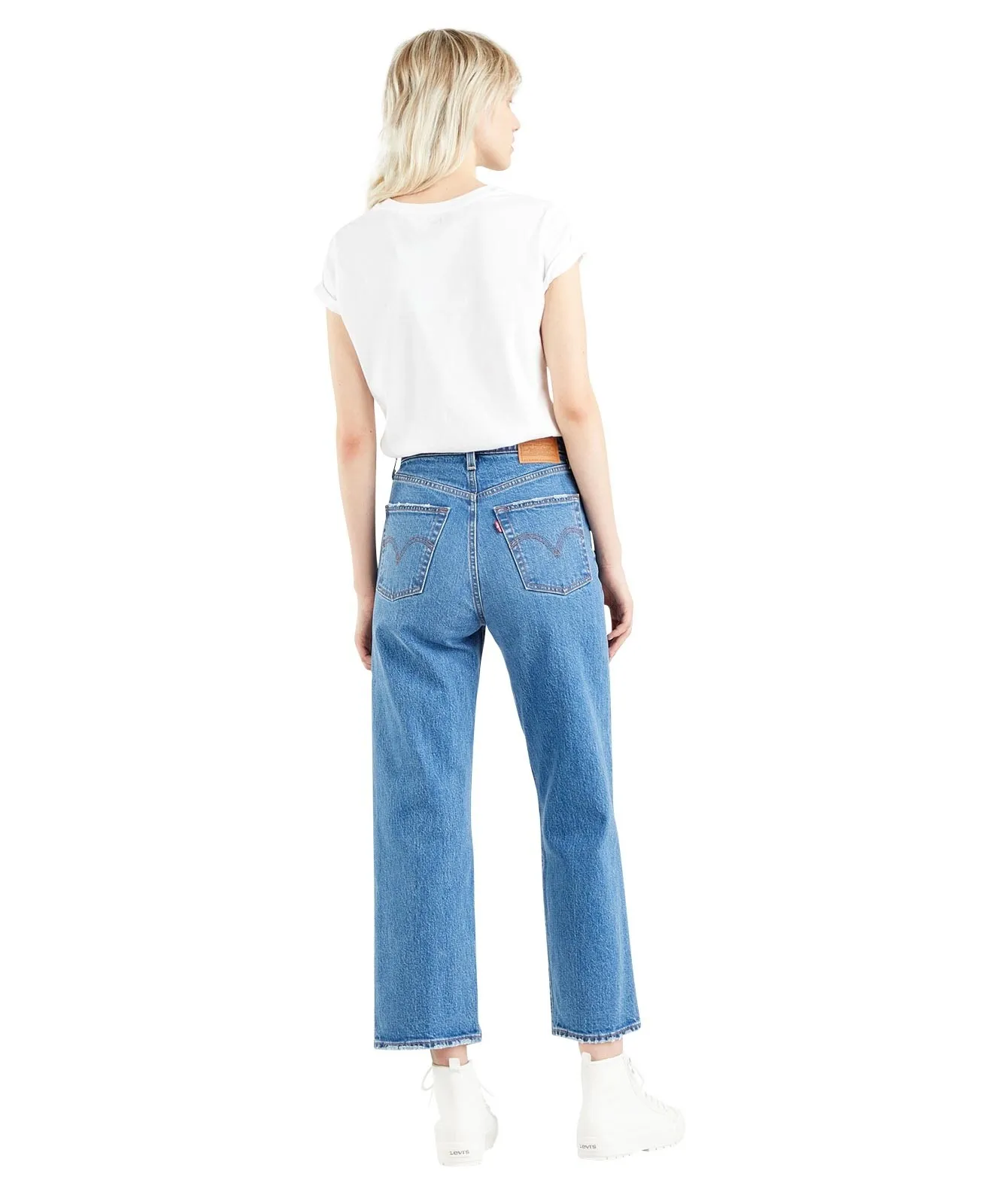 Damen Jeans Ribcage Straight Ankle von Levis in Jazz Jive Together