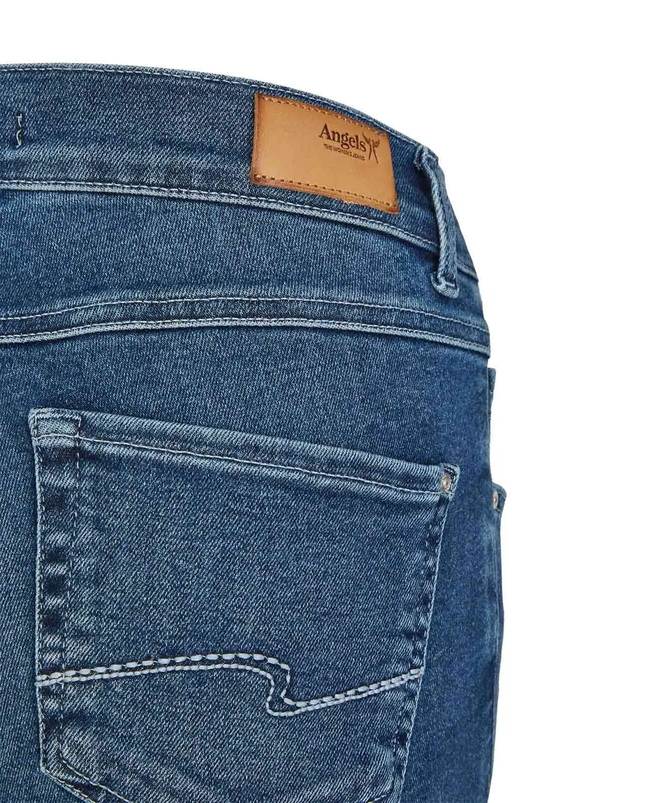 Damen Jeans Skinny von Angels in Mid Blue Used