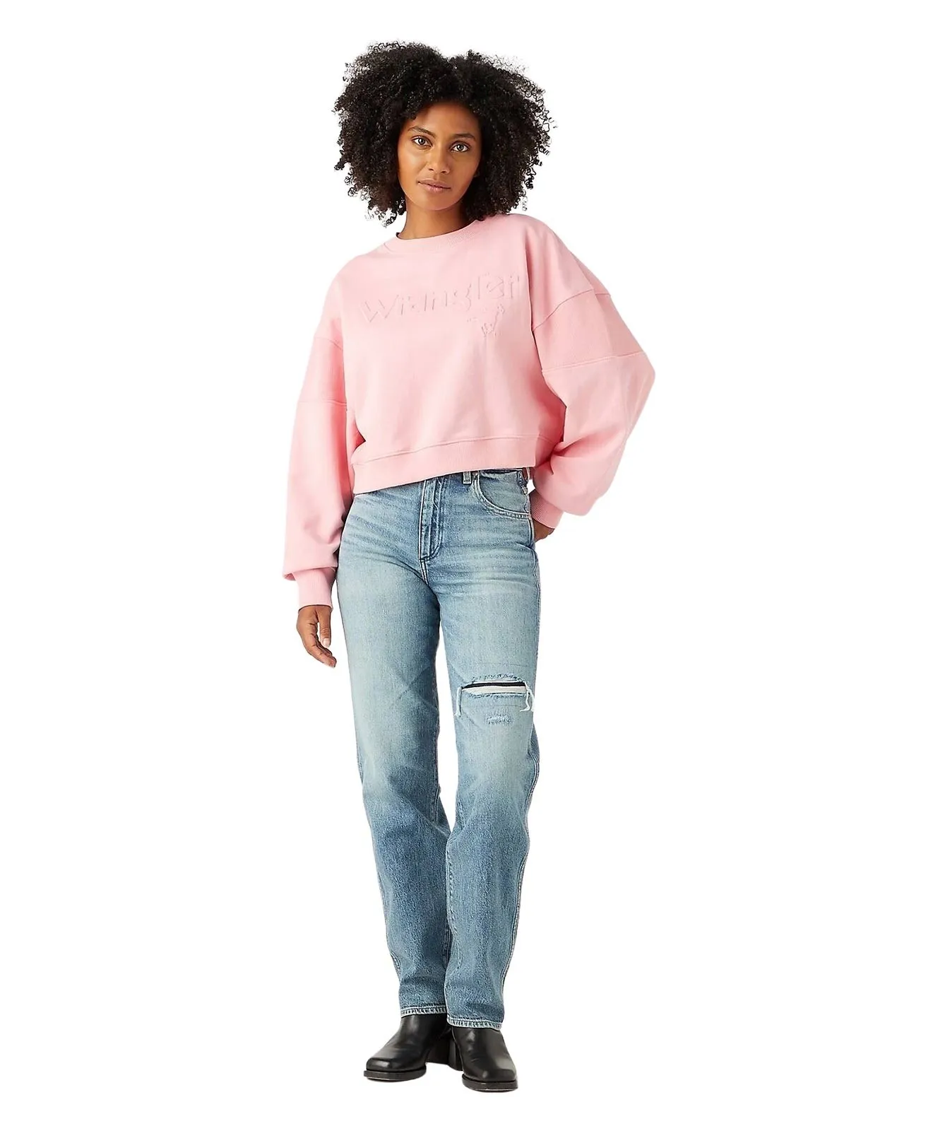 Damen Jeans Mom von Wrangler in Tainted Wash