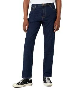 Wrangler Herren Jeans Texas Slim in dunkelblauem Cross Game