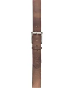 Mustang Herren-Gürtel aus Leder in braunem Vintagecharakter