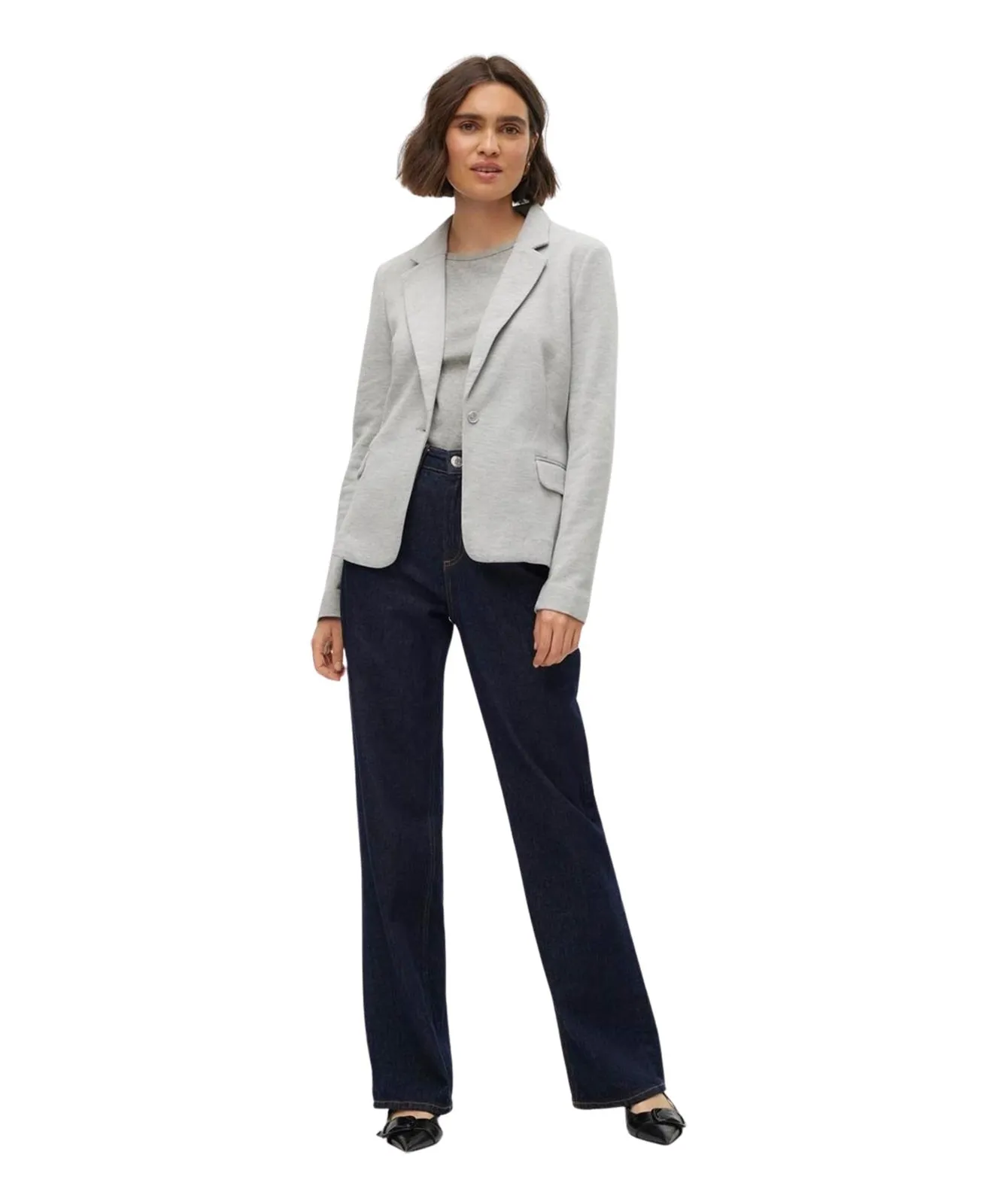 Damen Jacke Julia von Vero Moda in Light Grey Melange