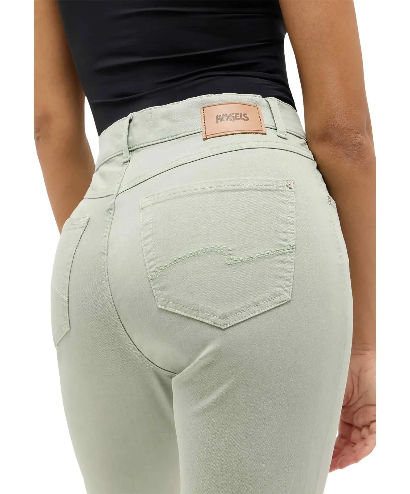Damen Jeans Cici von Angels in Jade Green Used