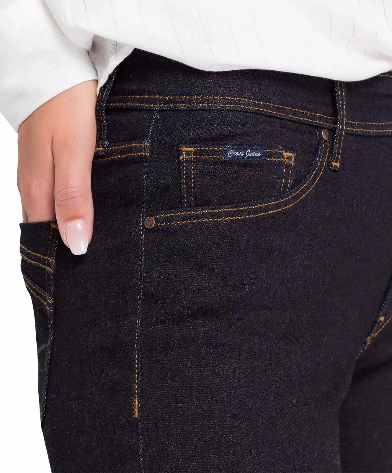 Damen Jeans Anya von Cross in Rinsed