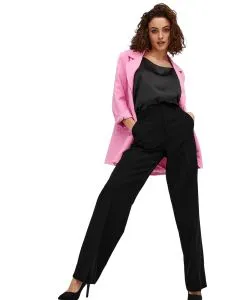 ONLY Hose mit weitem Bein in Schwarz
