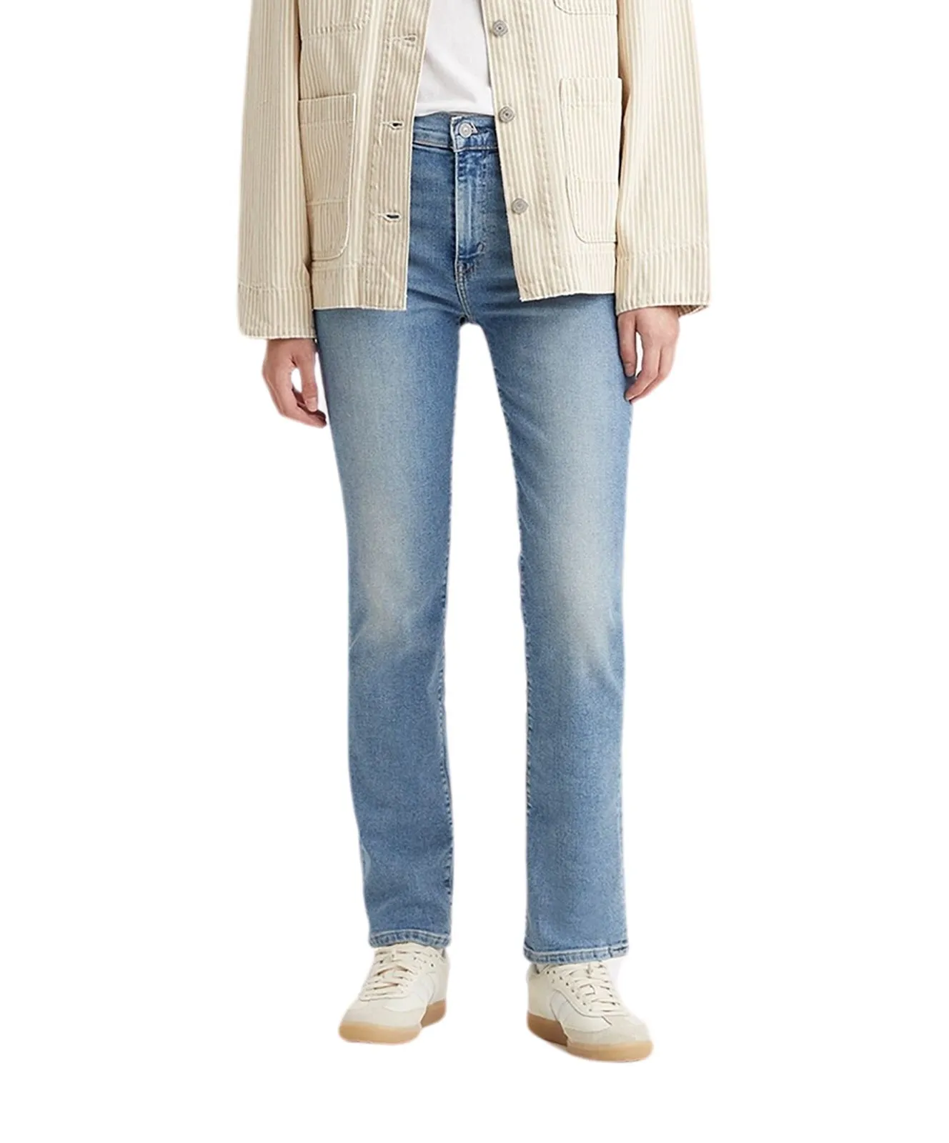 Damen Jeans 724 High Rise von Levis in Blue Wave Light