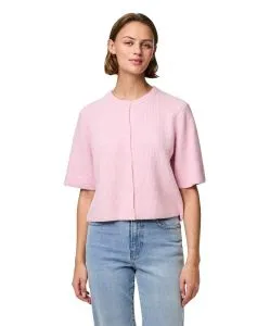 Pieces Cardigan Silly in Rosa im kurzem Style