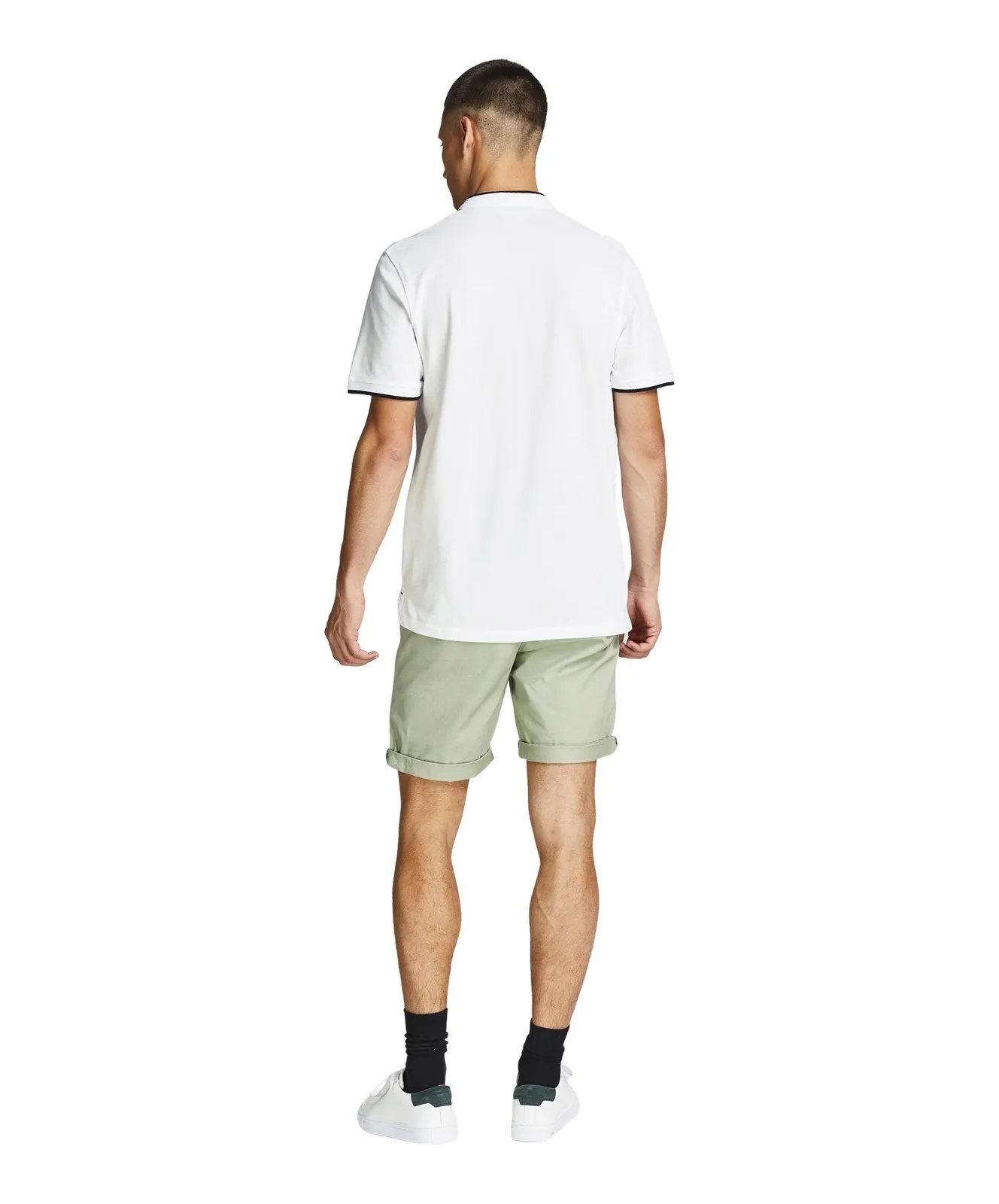 Herren Shirt Paulos Mao von Jack & Jones in White
