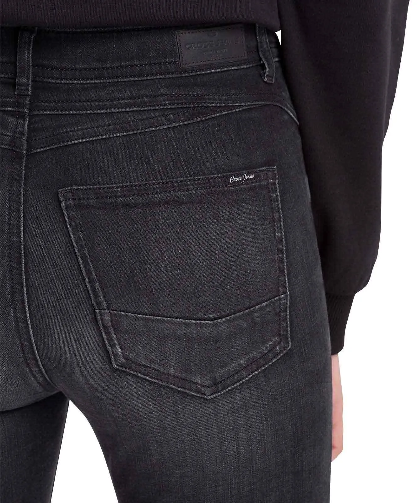 Damen Jeans Judy von Cross in Dark Grey Used