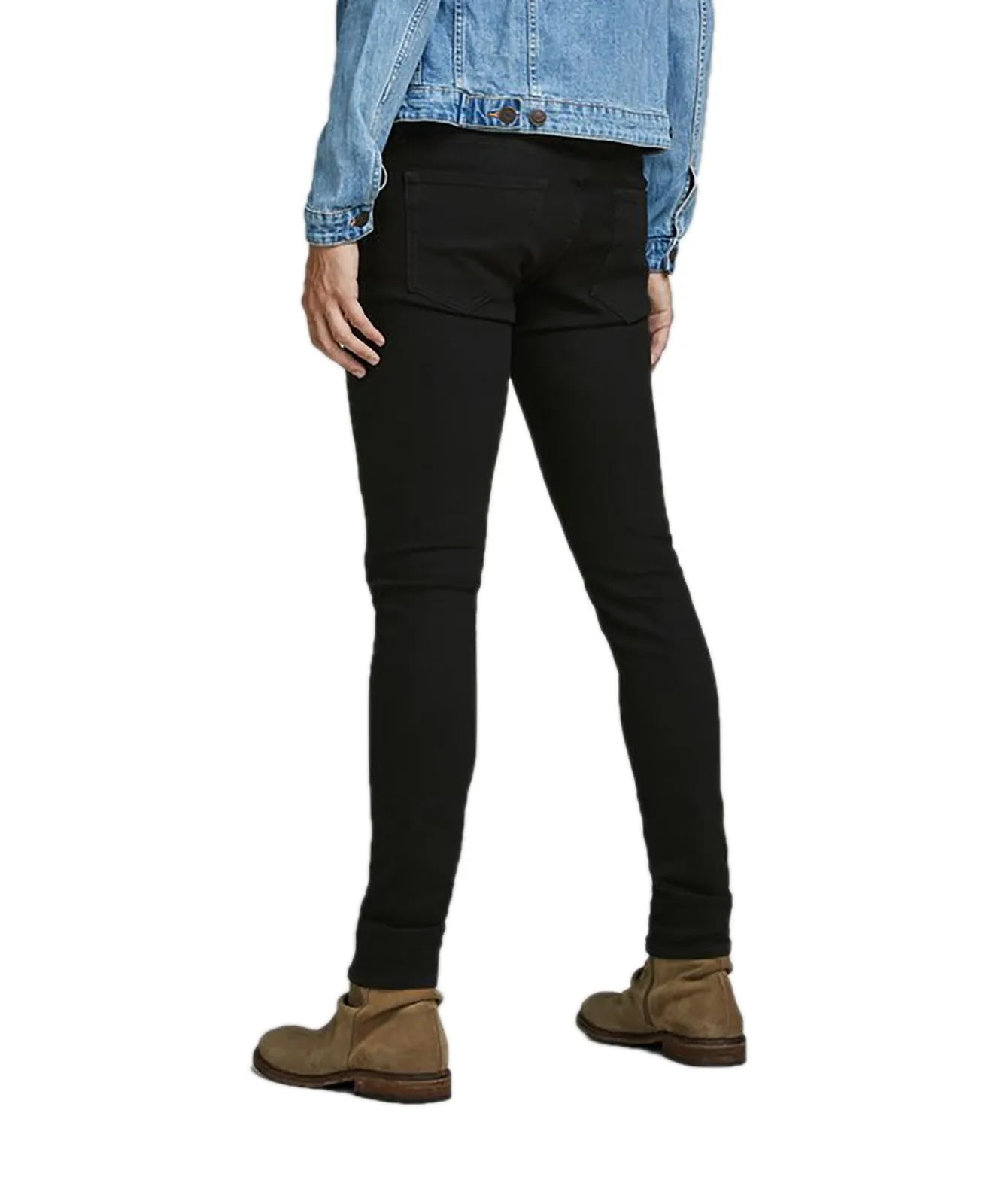 Herren Jeans Liam von Jack & Jones in Black Denim