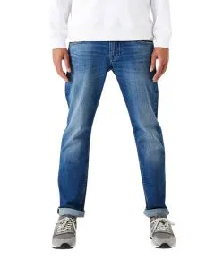 Garcia Russo Jeans Tapered in mittelblauer Waschung
