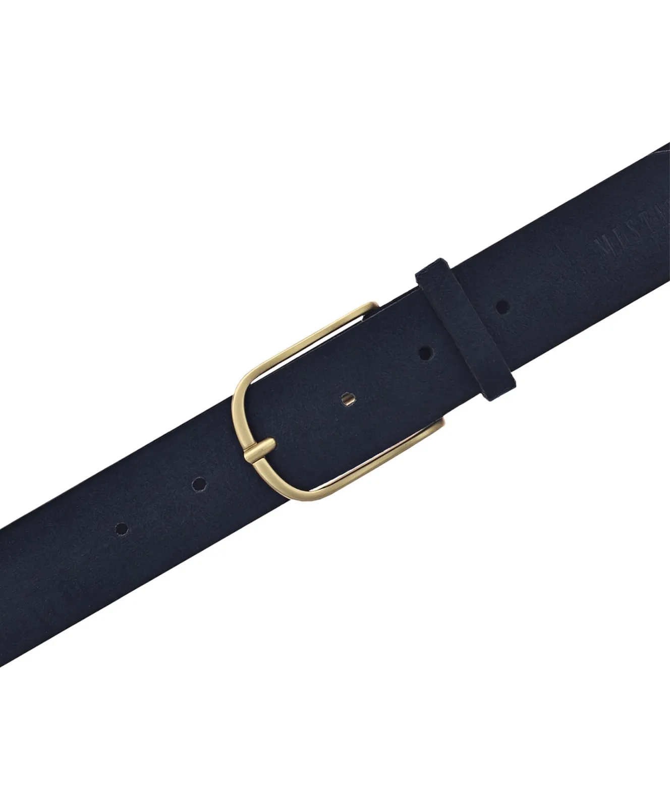 Damen Gürtel 35mm Veloursgürtel mit Airbrushkante von Mustang in Marine