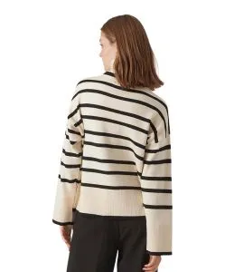 Vero Moda Pullover Saba mit Rollkragen im Streifenmuster