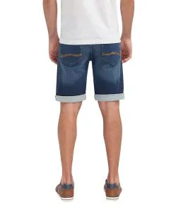 Mustang Herren Jeansshort Chicago in blauem Casual Look