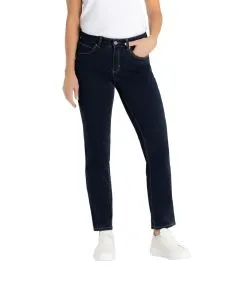 Mac Melanie Jeans Straight Leg in Dark Rinsewash
