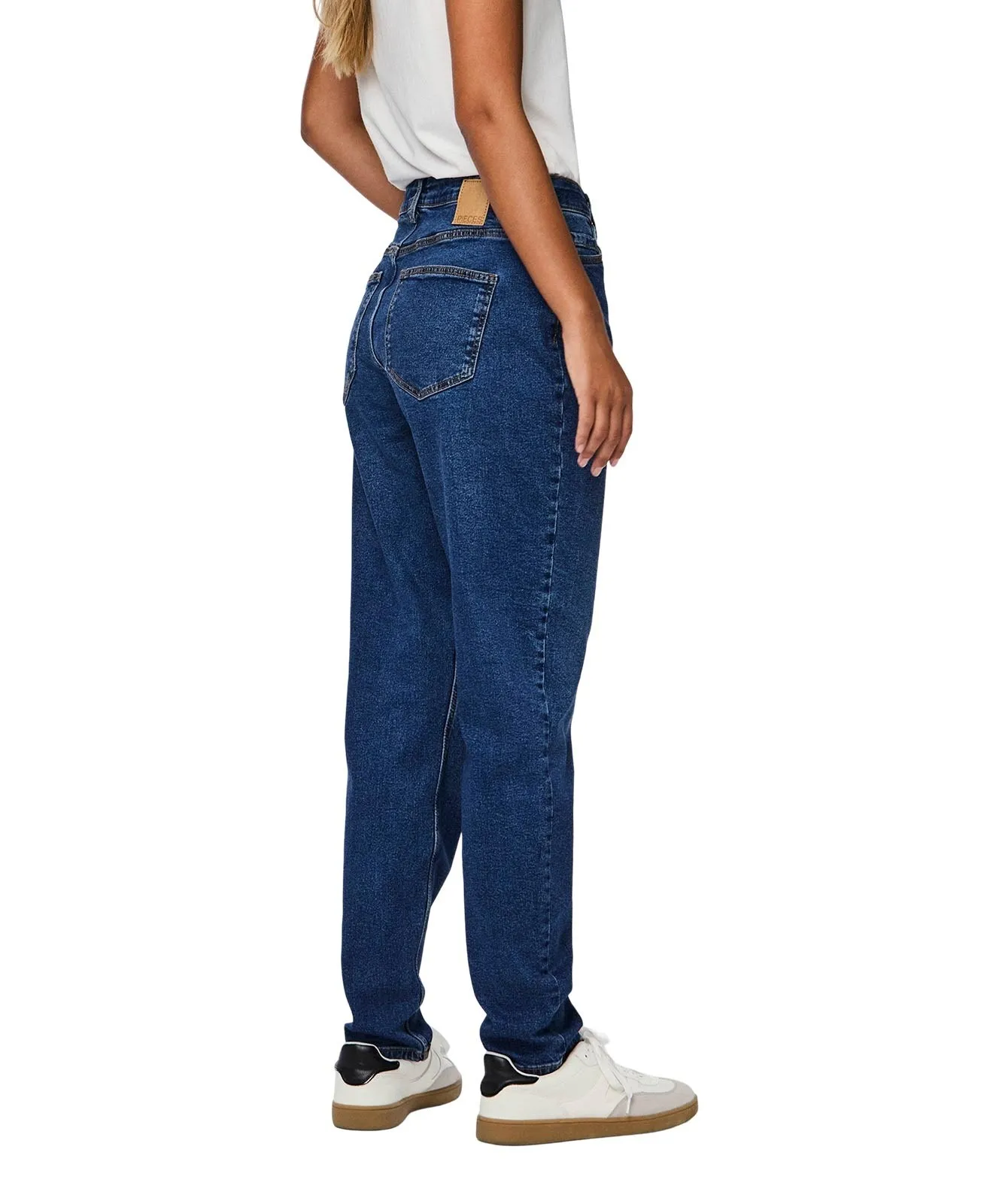 Damen Jeans Kesia von Pieces in Dark Blue