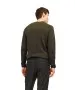 Herren Pullover Hill Knit Crew Neck von Jack & Jones in Olive Night Melange
