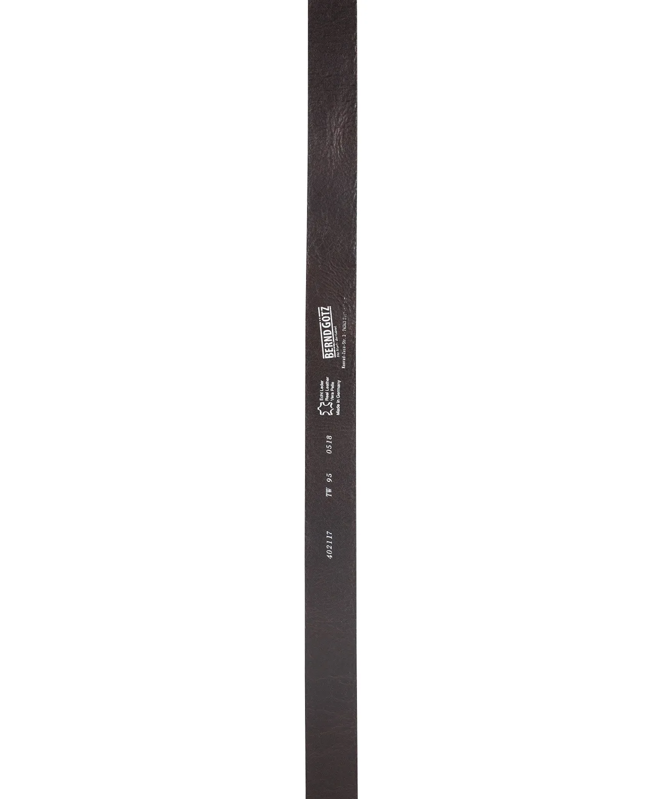 Herren Gürtel 402117 4cm Walkledergürtel von Bernd Götz in Dunkelbraun