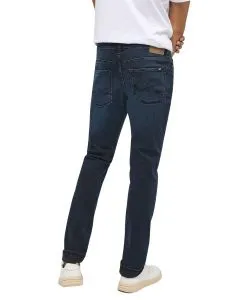 Mustang Frisco Jeans Skinny Fit in dunkelblauer Used-Waschung