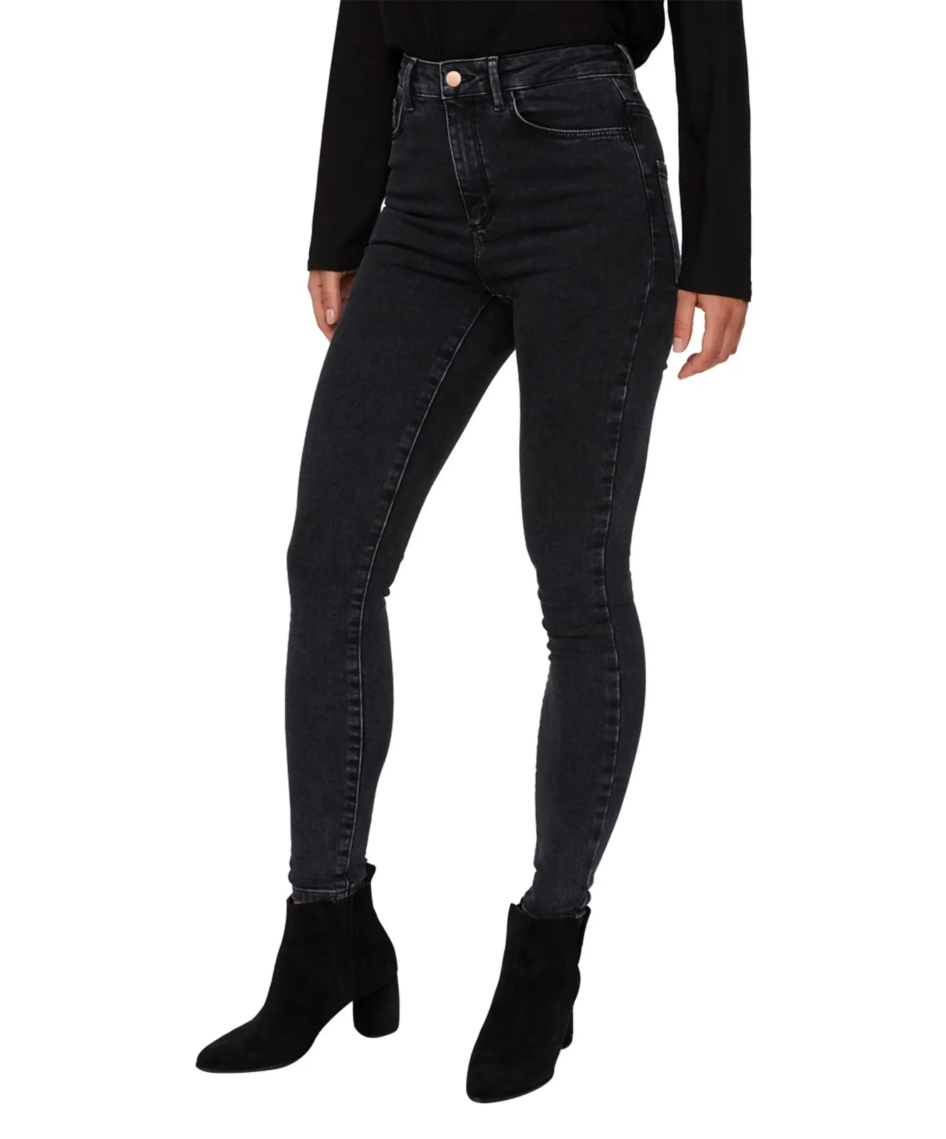 Damen Jeans Sophia von Vero Moda in Dark Grey