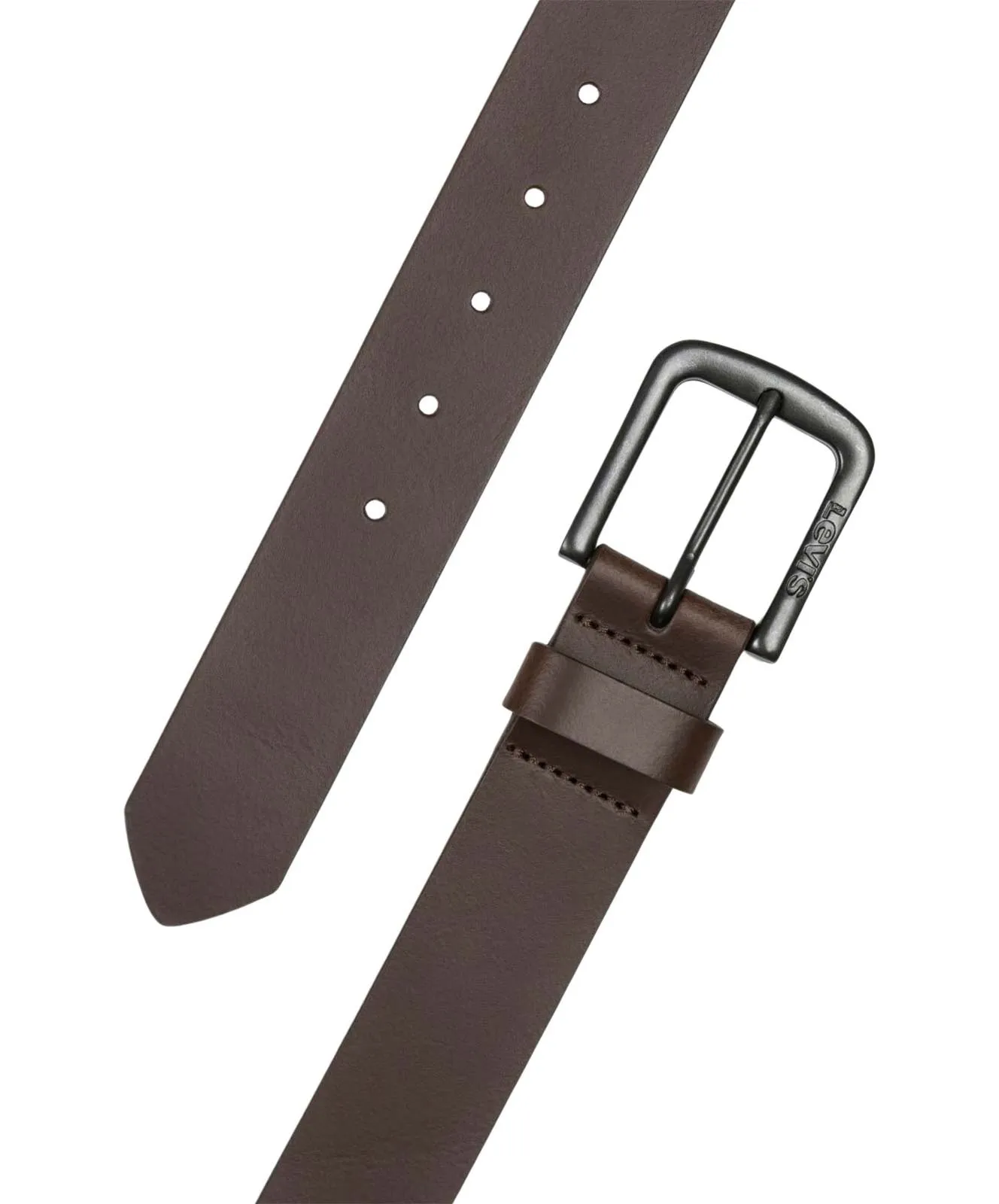 Herren Gürtel Seine Metal von Levis in Dark Brown