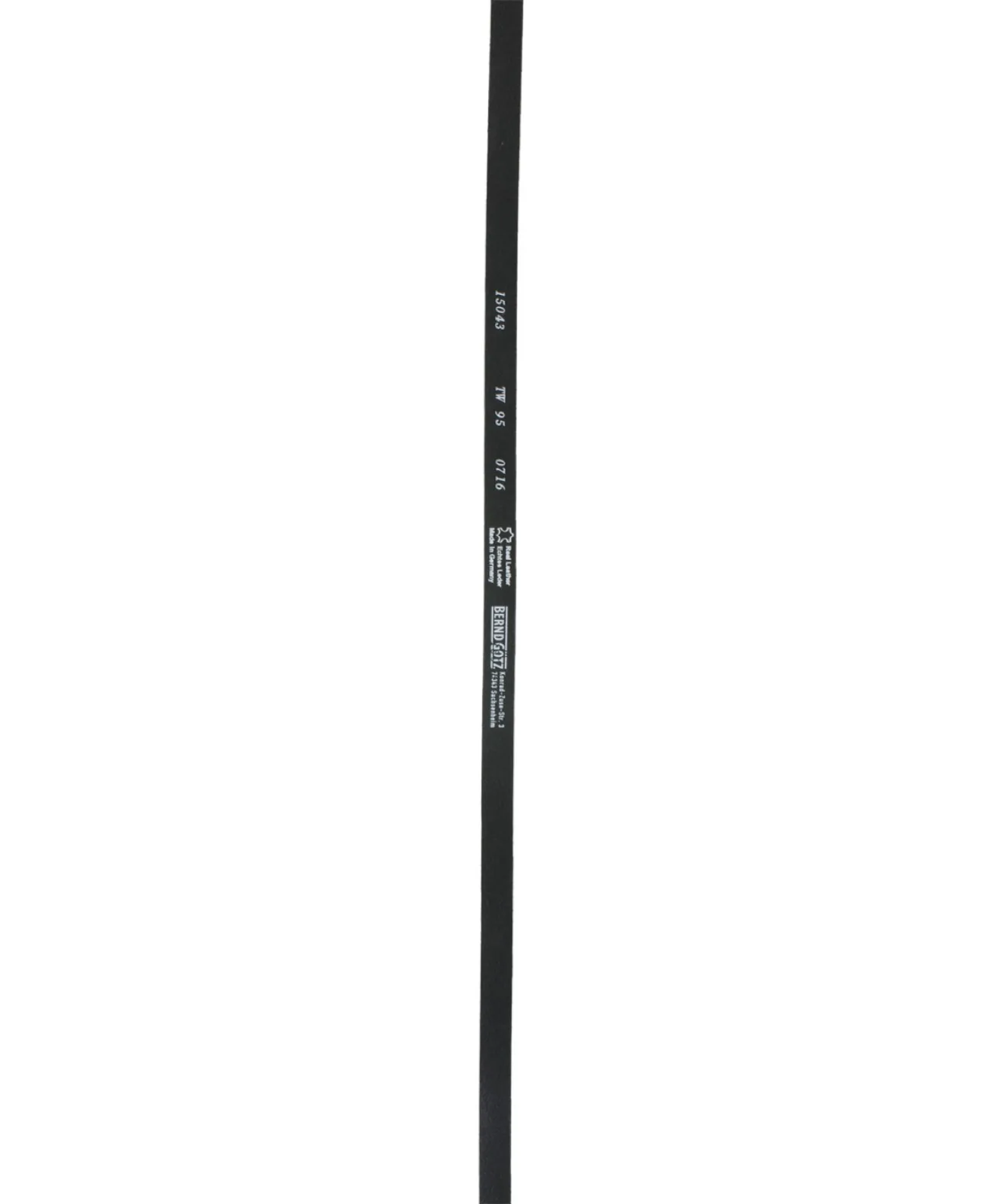 Damen Gürtel 1,5cm Nappaledergürtel von Bernd Götz in Schwarz