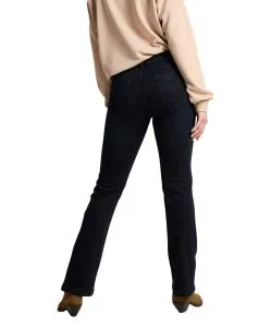 Cross Lauren Jeans in Blue Black mit ausgestelltem Bein