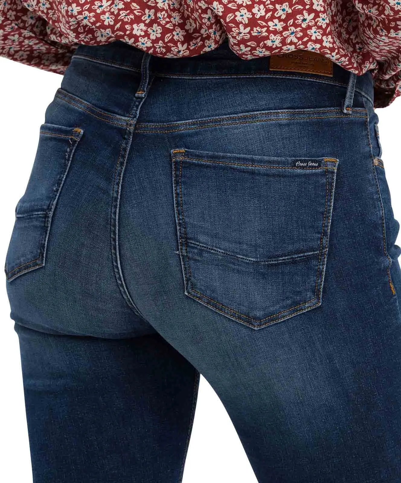 Damen Jeans Alan von Cross in Dark Mid Blue
