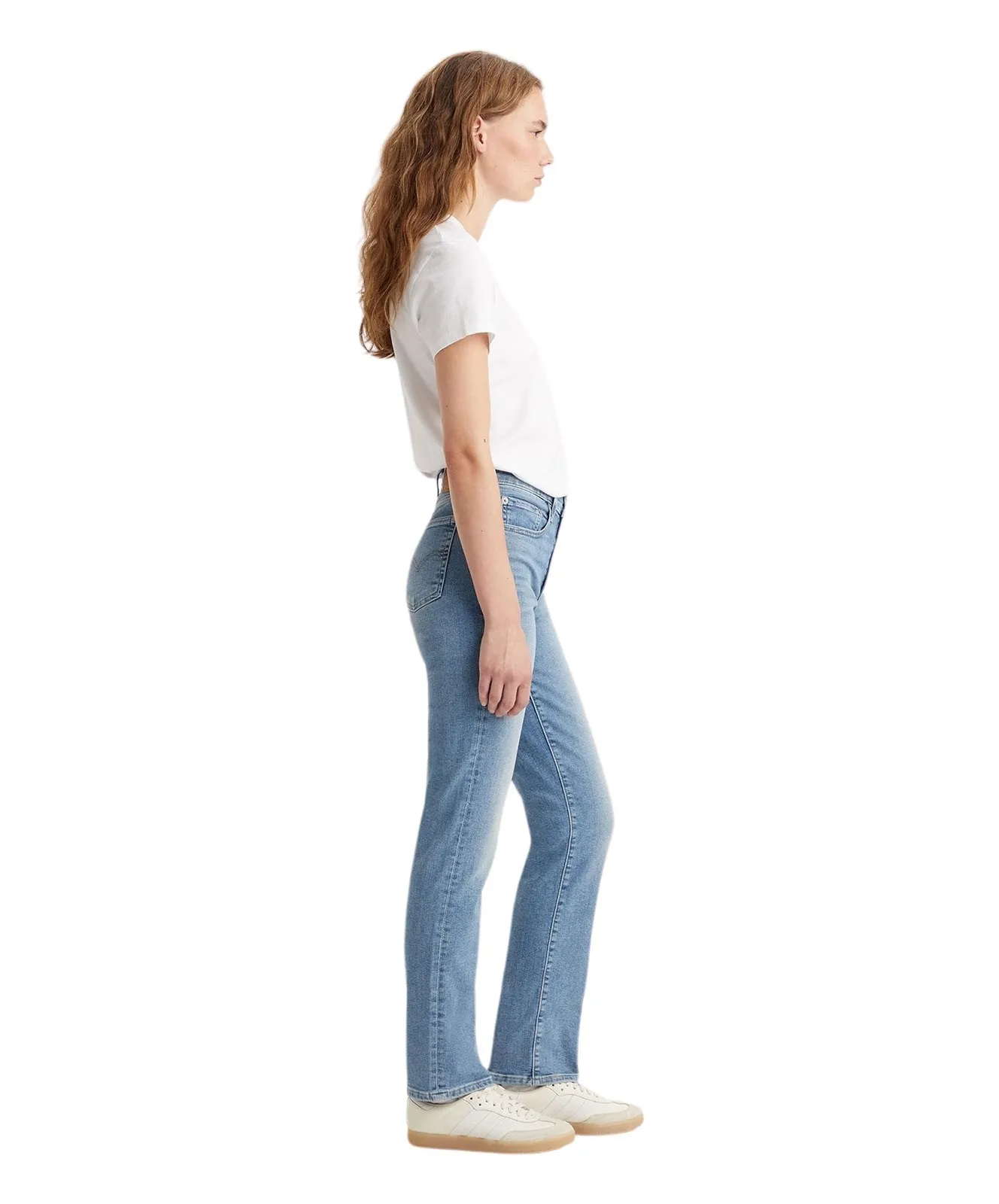 Damen Jeans 724 High Rise von Levis in Blue Wave Light