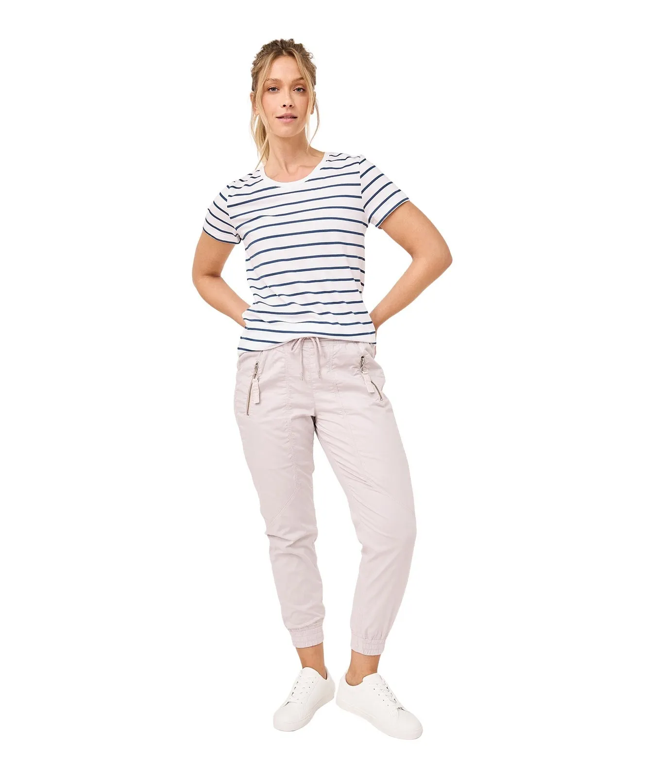 Damen Shirt Short Sleeve von Paddocks in With Stripes