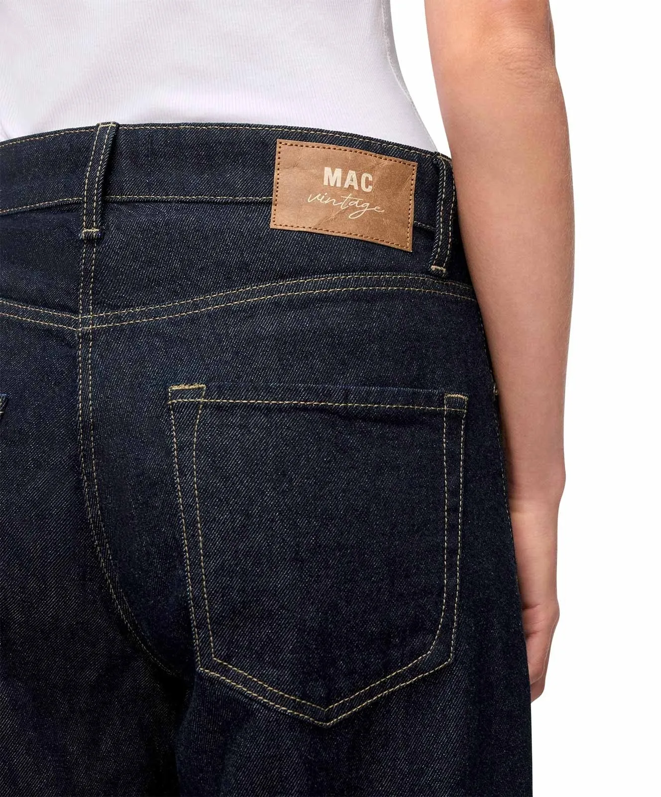 Damen Jeans Nevada Superwide von MAC in Fashion Rinsed