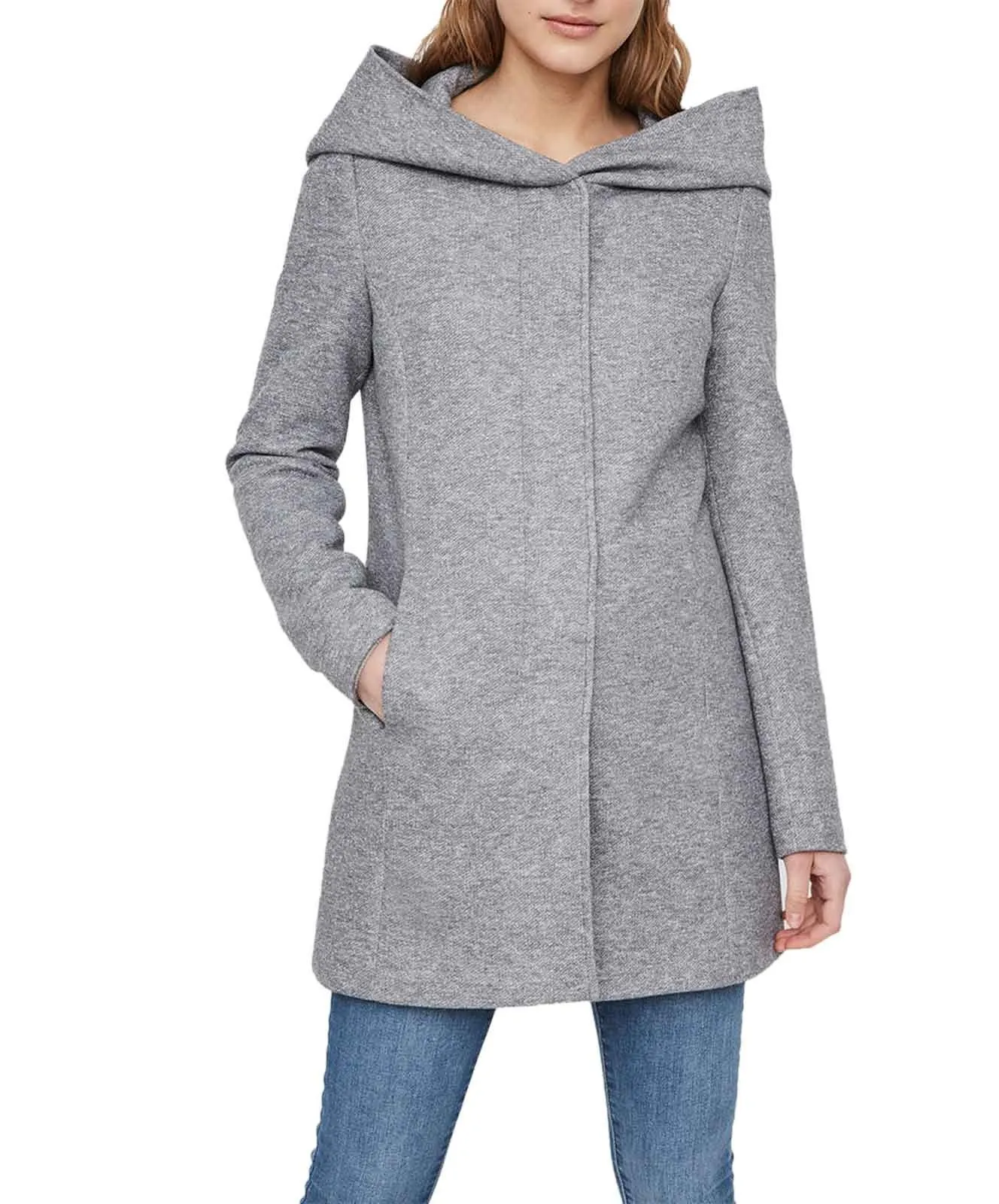 Damen Jacke Dona von Vero Moda in Light Grey Melange