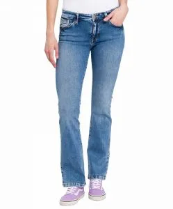Cross Jeans Lauren mit Bootcut mit High Waist in Hellblau
