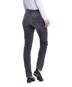 Cross Anya - dunkelgraue Jeans mit modischen High Waist