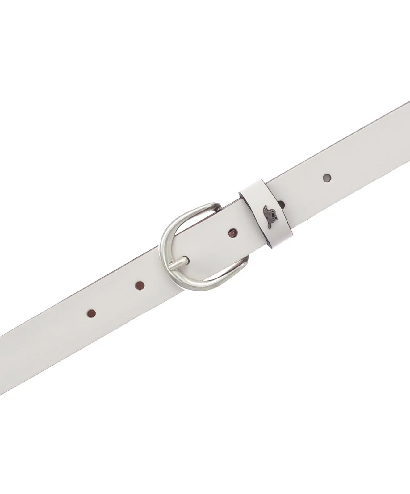 Damen Gürtel 25mm Ledergürtel mit Schließe von Mustang in White